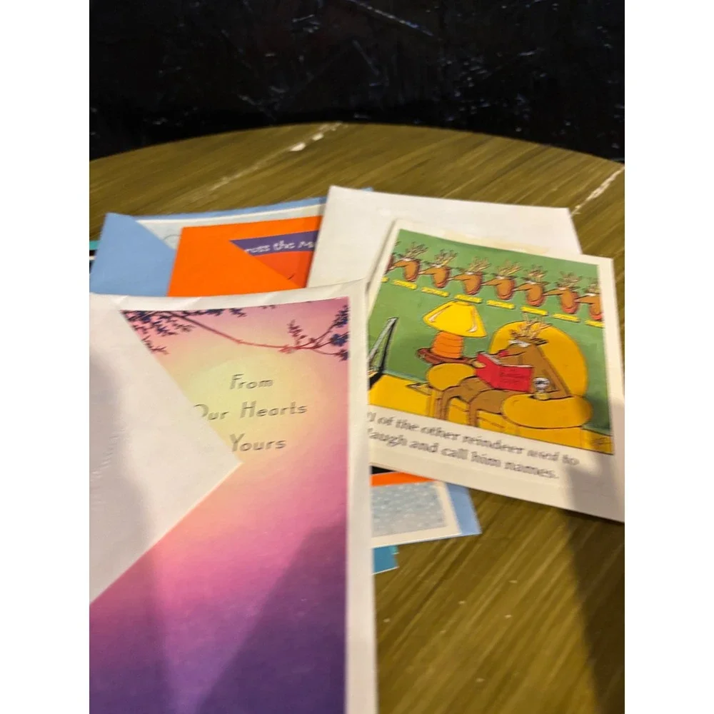 Mixed Greeting Card Lot Hallmark Christmas Birthday Halloween The Far Side Humor